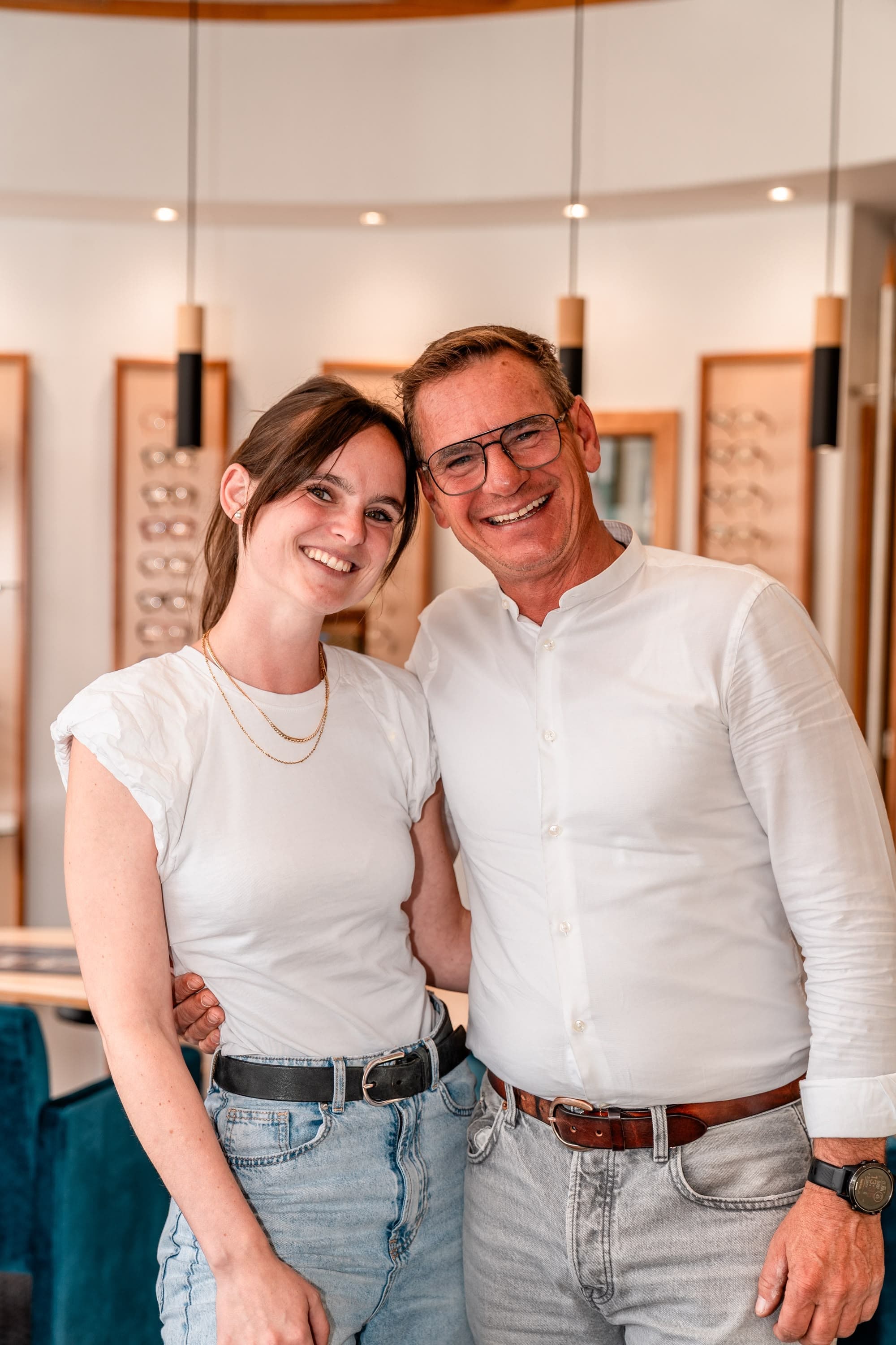Felicia und Stephan Siebert gemeinsam im Familienbetrieb